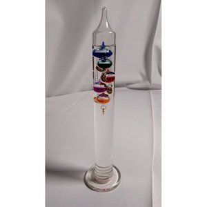 Galileo Thermometer (11" Tall) 64˚F - 80˚F Temperature Range (3c2)